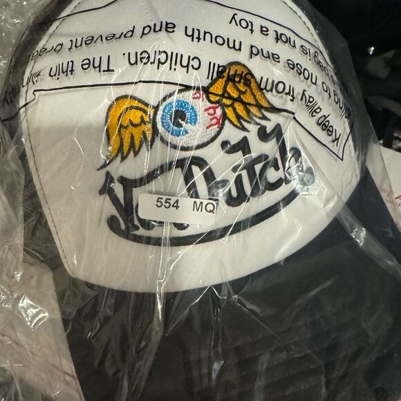 VON DUTCH Flying Eyeball Wordmark Trucker Hat - Picture 3 of 3